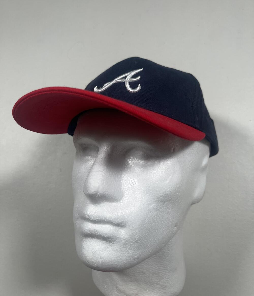 Atlanta Braves Hat Cap Strap Back Mens One Size Blue Red MLB Baseball Chevrolet